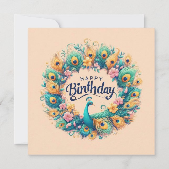 Happy Birthday Greeting Cards  (Front)