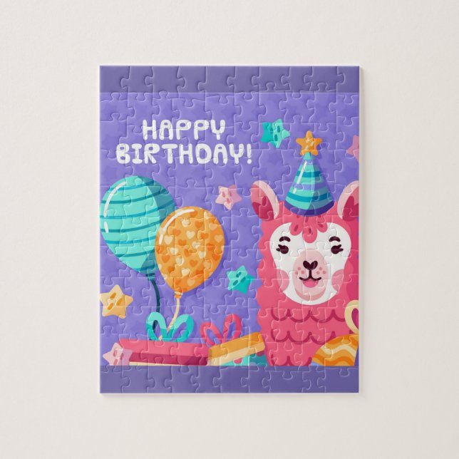 Happy Birthday Greeting Jigsaw Puzzle (Vertical)