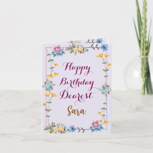 Happy Birthday Greetings Card
