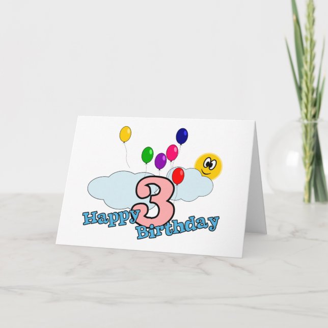 Happy Birthday Greetings Card (Front)