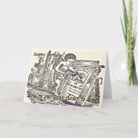 Happy Birthday Greetings Card Dark Humor Funny