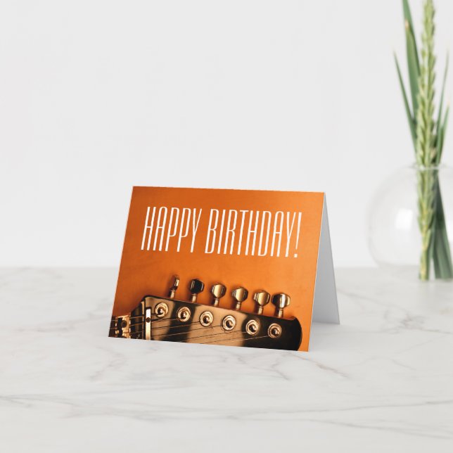 Happy Birthday Guitar Card (Front)