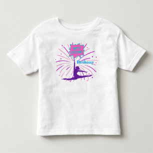 Happy Birthday Gymnastics Personalized Toddler T-shirt