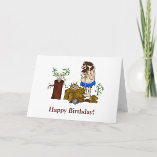 Happy Birthday Ham Radio Caveman Card