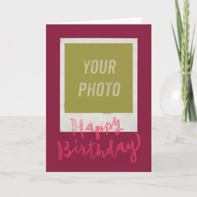 Happy Birthday - Hand Lettering Typography Design Card (Front)