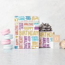 Happy Birthday Hand Typography in Retro Novelty