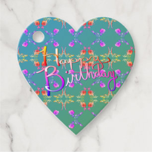 "Happy Birthday" Hand written Gift Tags