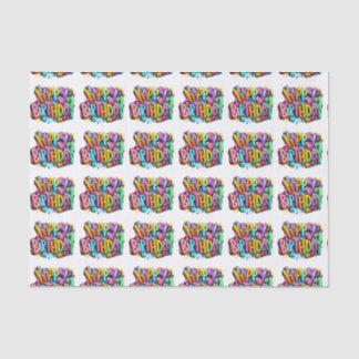 happy birthday happy ballons funny tissue paper