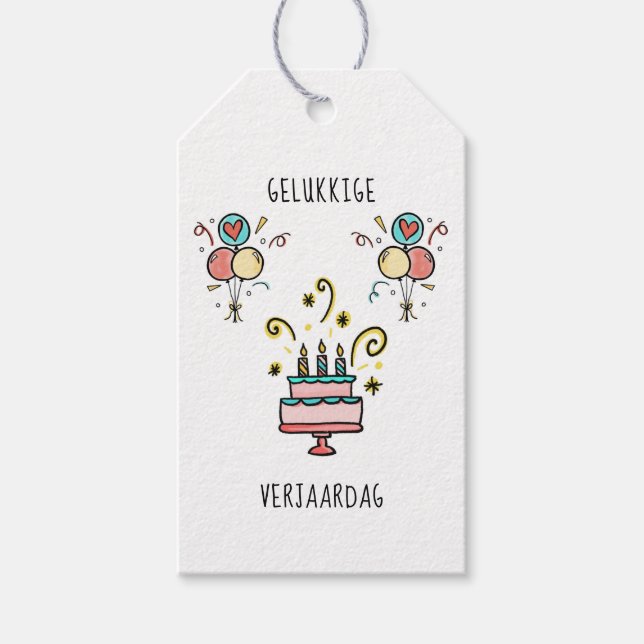 Happy Birthday | Happy Birthday Gift Tags (Front)