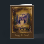 Happy Birthday  Haunting Spooky Girls Card<br><div class="desc">An eerie and dark birthday greeting card featuring a hauntingly spooky version of  'We want to play' digital artwork by XG Designs NYC.  For more dark,  gothic and spooky birthday theme greeting cards,  stamps,  gifts,  prints and much more,  please feel free to visit our store!</div>