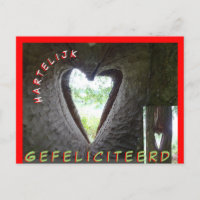 Happy Birthday Heart in Tree Postcard