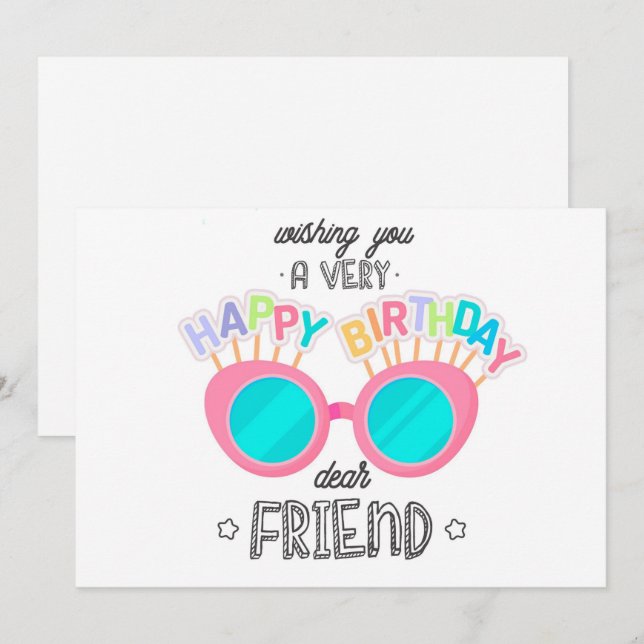 Happy Birthday Holiday Card (Front/Back)