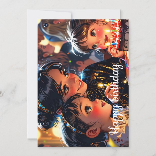 Happy birthday  holiday card (Front)