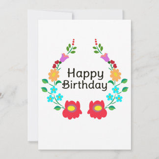 happy birthday holiday card
