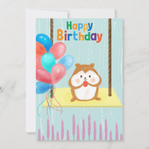 Happy Birthday Holiday Card