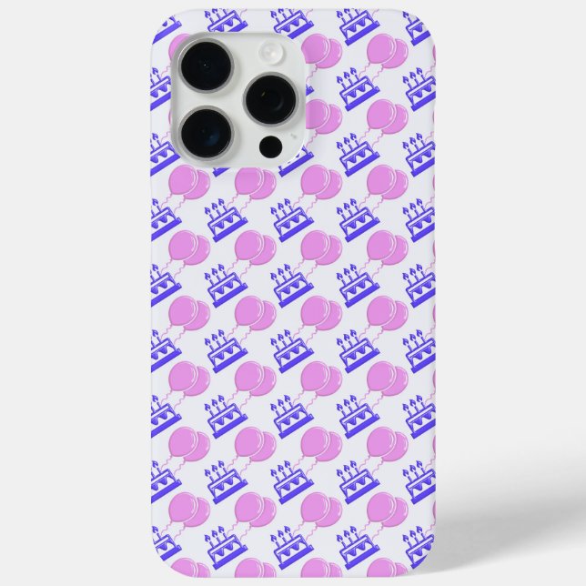 Happy Birthday Holiday pattern Case-Mate iPhone Case (Back)
