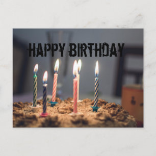 Happy birthday holiday postcard