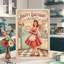 Happy Birthday Honey | Retro PIn up