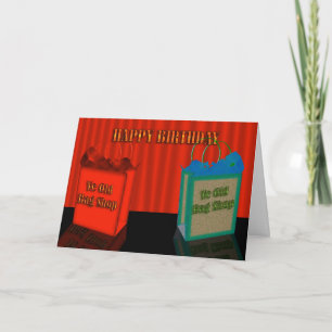 Happy Birthday Humor, two old bags Card