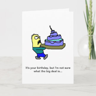 Happy Birthday, I guess Card