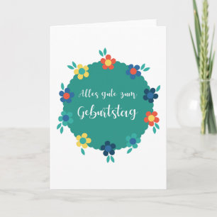 Happy Birthday in German Card