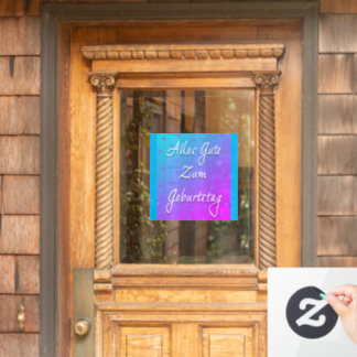 Happy Birthday In German Window Cling