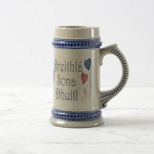 Happy Birthday! in Irish Gaelic Beer Stein