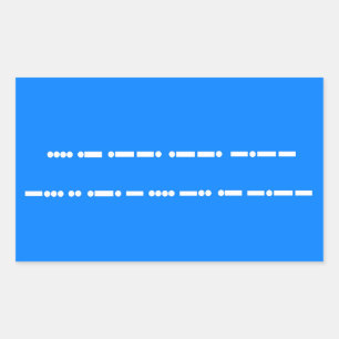 Happy Birthday in Morse Code Sticker