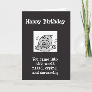 Happy Birthday in the Drunk Tank Card