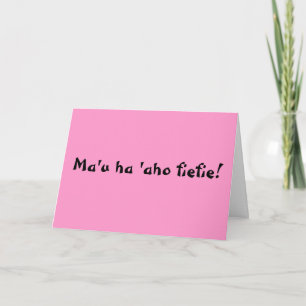 Happy Birthday in Tongan! Card