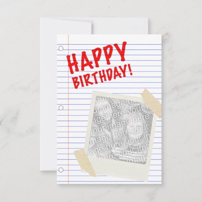 happy birthday invitation (Front)