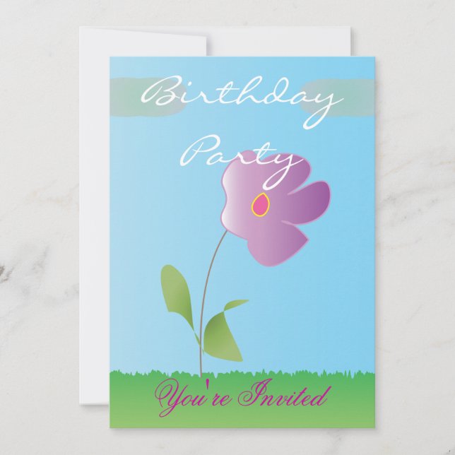 Happy Birthday Invitation (Front)