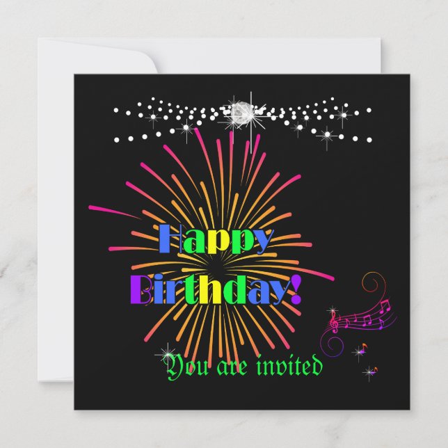 Happy Birthday! Invitation (Front)