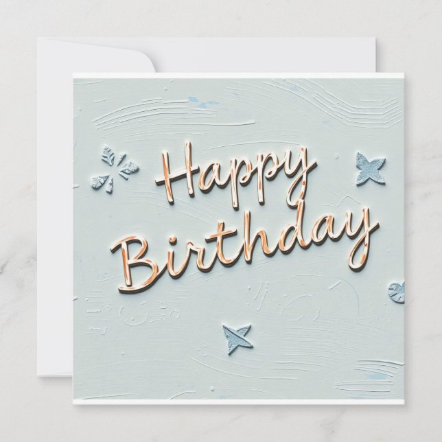 happy birthday invitation (Front)