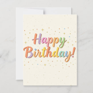 Happy Birthday Invitation Card