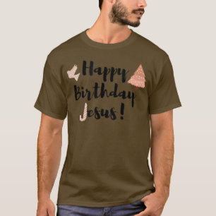 Happy Birthday Jesus Boho Christian Christmas Hol T-Shirt