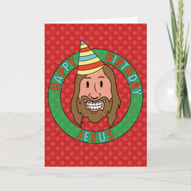 Happy Birthday Jesus Card (Front)