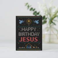 Happy Birthday Jesus Christian Christmas Sweater