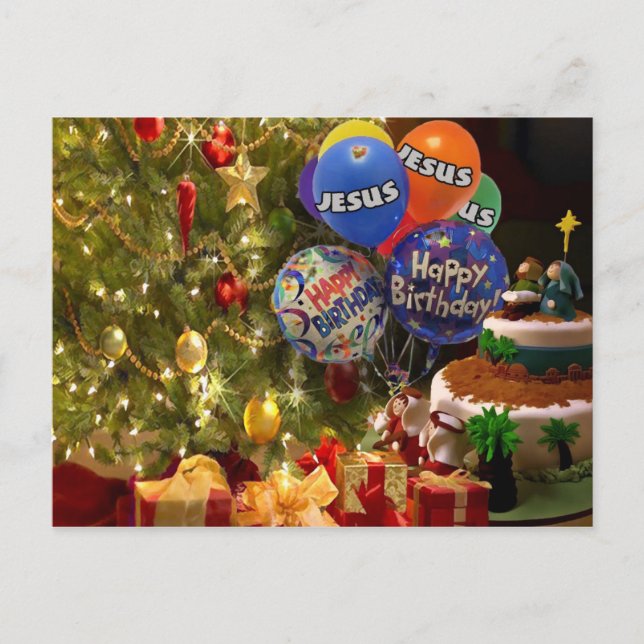 Happy Birthday Jesus, Christmas Card (Front)