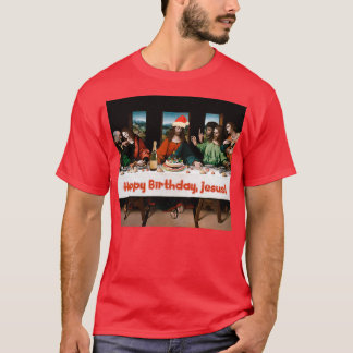 Happy Birthday Jesus Christmas Funny Theme  T-Shirt
