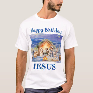Happy Birthday Jesus Christmas Men's T-shirt