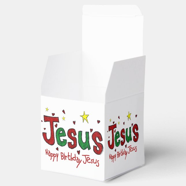 Happy Birthday Jesus Favor Box (Opened)