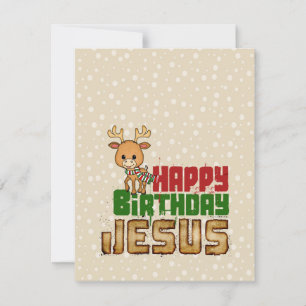 Happy Birthday Jesus Holiday Card