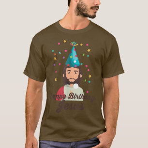 Happy Birthday Jesus Merry Christmas Holidays T-Shirt