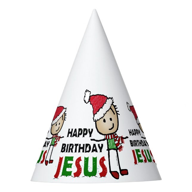 Happy Birthday Jesus Party Hat (Front)