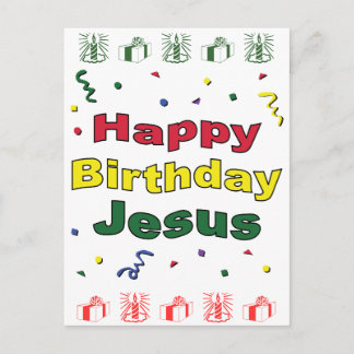 Happy Birthday Jesus Postcard