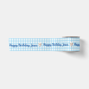Happy  Birthday Jesus Ribbon Satin Ribbon