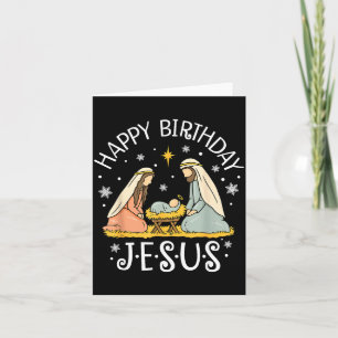 Happy Birthday Jesus Ugly Christmas Sweater Christ Card