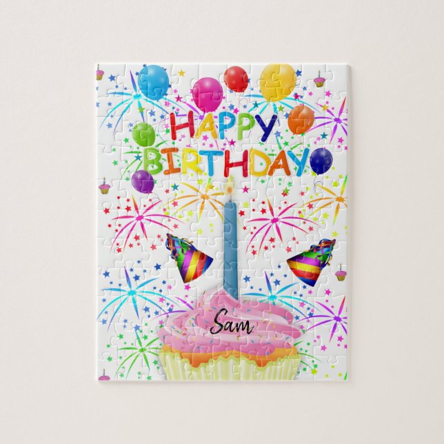 Happy Birthday Jigsaw Puzzle (Vertical)