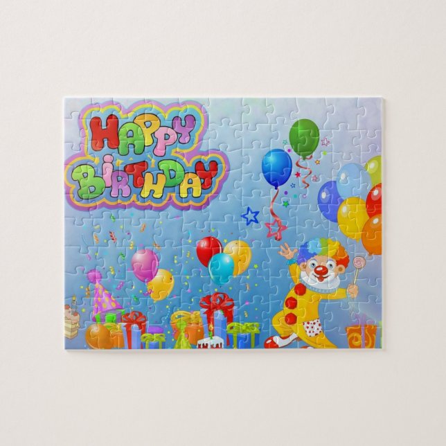 Happy birthday jigsaw puzzle gift (Horizontal)